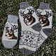 Sets of accessories 'Forest deer' down male, Socks, Urjupinsk,  Фото №1