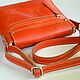 Women's bag 'orange' genuine leather. Crossbody bag. J.P.-Handmade Designer Bags. Online shopping on My Livemaster.  Фото №2