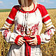 Платье "Макошь". Платья. РУССКИЙ СТИЛЬ (russianstile). Ярмарка Мастеров.  Фото №6