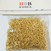 Материалы для творчества handmade. Livemaster - original item Rings 5 mm gilt (Yu.Korea). 10 pcs. Handmade.