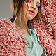 Pink fur coat cardigan. Cardigans. SHAPAR - knitting clothes. My Livemaster. Фото №5