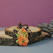 Украшения handmade. Livemaster - original item Pendant on a chain with a poppy. Handmade.