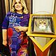 Кардиган вязаный в технике интарсия. Кардиганы. марина сизикова. Ярмарка Мастеров.  Фото №4