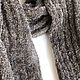 Палантин шарф коричневый с сединой меринос букле. Шарфы. Anngrin (anngrin). Ярмарка Мастеров.  Фото №5