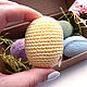 Set of 5 pieces of pastel knitted Easter eggs 6 cm. Eggs. BarminaStudio (Marina)/Crochet (barmar). My Livemaster. Фото №4