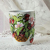 Посуда handmade. Livemaster - original item Mug with painted 