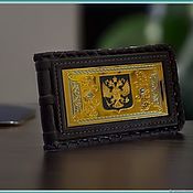 Канцелярские товары handmade. Livemaster - original item Business card holder men`s leather z328. Handmade.