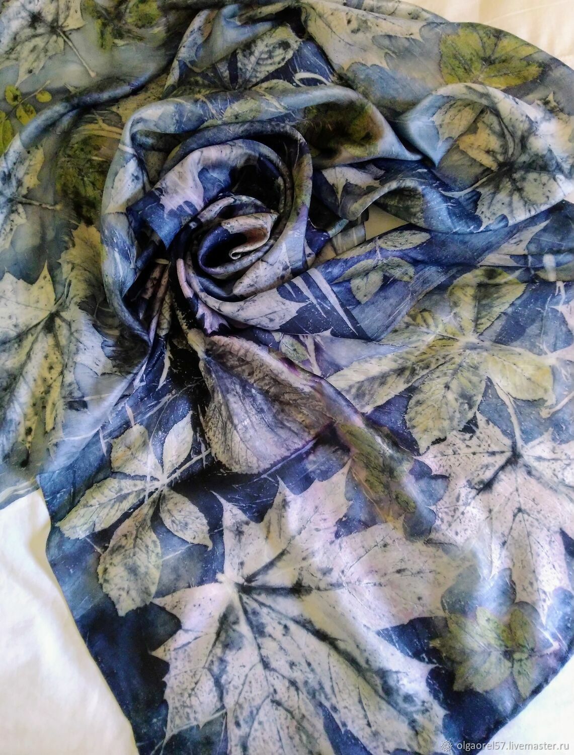  Silk Leaf Fall scarf, Scarves, Orel,  Фото №1