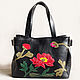 Leather bag 'rose', Classic Bag, Belgorod,  Фото №1