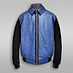 Men's jacket, made of genuine ostrich leather and suede!, Mens outerwear, St. Petersburg,  Фото №1