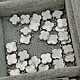 Коннектор Клевер 15 мм с белой эмалью, Родий, КСс14, ШТУКА. Коннекторы. iva_crystals. Ярмарка Мастеров.  Фото №9