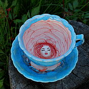 Посуда handmade. Livemaster - original item Tea pairs: fairy flower. Handmade.