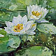 Watercolor painting of water Lilies. Pictures. Pictures for the soul (RozaSavinova). My Livemaster. Фото №4