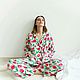 Pajamas 'Red tulips'. Pyjamas. Alexandra Maiskaya. Online shopping on My Livemaster.  Фото №2