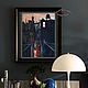 Paintings: night city landscape urban blue LONELY WINDOW. Pictures. pictures & decor of TanyaSeptember. Online shopping on My Livemaster.  Фото №2
