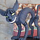 валяная игрушка  Чеширский кот, Войлочная игрушка, Кривой Рог,  Фото №1