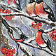 Картина "Снегири. Волшебный снегопад", Картины, Серов,  Фото №1