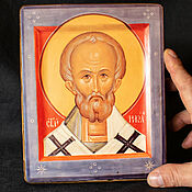 Картины и панно handmade. Livemaster - original item The Icon Of St. Nicholas. Handmade.