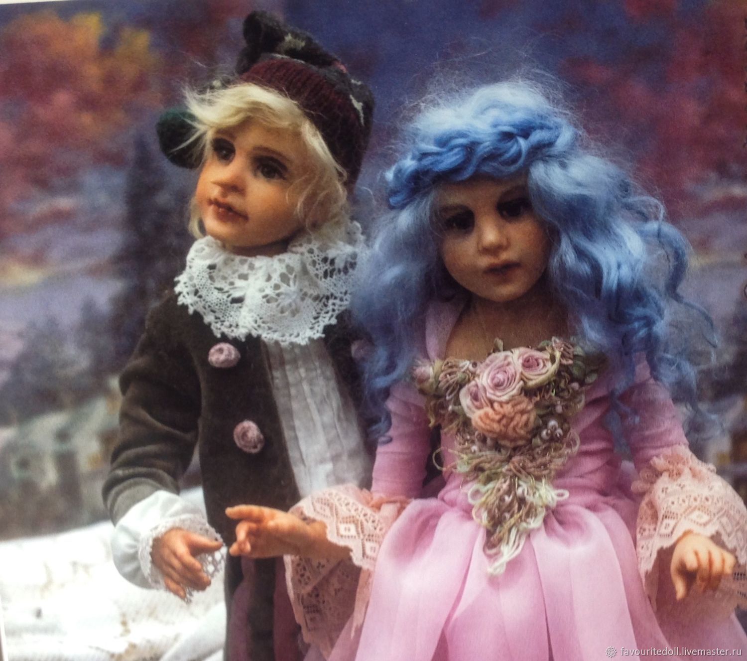 Куклы Буратино и Мальвина