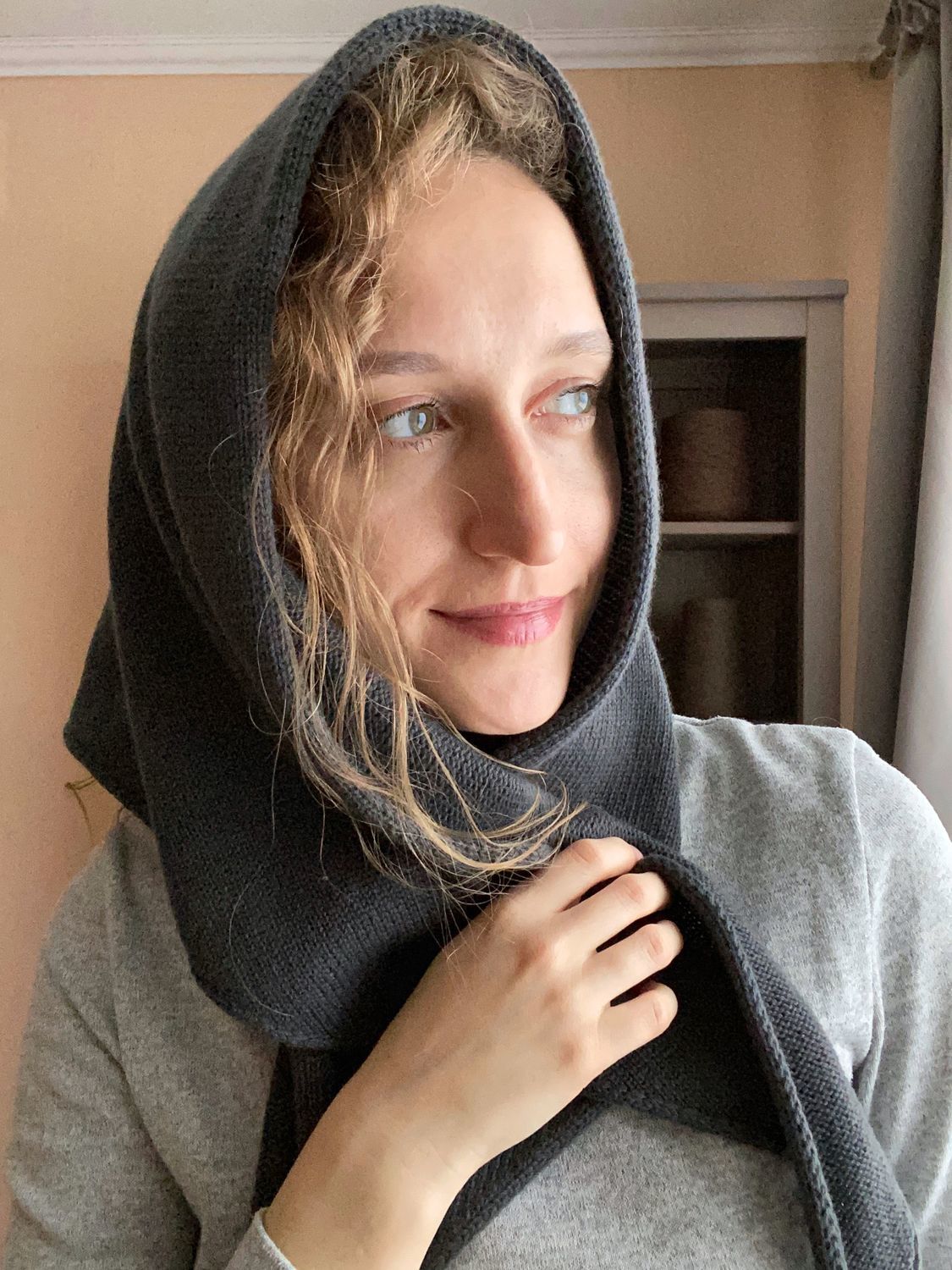 Косынка серая (100% кашемир Loro Piana) в интернет-магазине Ярмарка ...