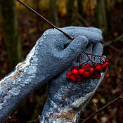 Аксессуары handmade. Livemaster - original item Gloves: The first frosts. Handmade.