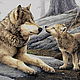 Kit embroidery with beads ' Wolf  ', Embroidery kits, Ufa,  Фото №1