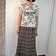 The skirt is long, three-tiered on a soft belt with an elastic band. Skirts. Charmante Tutenafelt (crealanafr). My Livemaster. Фото №6
