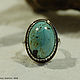 Original ring with a large insert of Iranian turquoise. Rings. Kooht. Online shopping on My Livemaster.  Фото №2