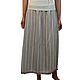 Beige jacquard skirt with lace on a soft belt with elastic band, Skirts, Colmar,  Фото №1