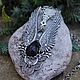 Silver plated Pendant "Angel" Obsidian, Black, Necklace, Pendants, Yalta,  Фото №1