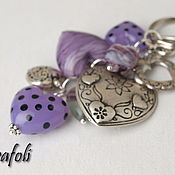 Сувениры и подарки handmade. Livemaster - original item Gifts for February 14: keychain with hearts. Handmade.