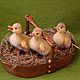 felted ducklings, Felted Toy, Moscow,  Фото №1