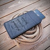 Сумки и аксессуары handmade. Livemaster - original item Phone case made of genuine leather.. Handmade.