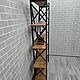  Стеллаж из слэба дуба в стиле [LOFT]. Стеллажи. BRAUS [LOFT]. Ярмарка Мастеров.  Фото №4