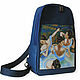 Leather blue sling  backpack Degas Blue Dancers. Backpacks. Leather  Art  Phantasy. Online shopping on My Livemaster.  Фото №2