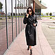 Кожаное пальто-тренч. Пальто. YANA KRAFT BRAND. Ярмарка Мастеров.  Фото №6