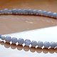Blue agate beads. Necklace. Beautiful magic stones (silakamnia). My Livemaster. Фото №6