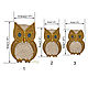 Set 3pcs. Applications Owls embroidered patches for clothing. Applications. materials for creative Anna Sintez. Online shopping on My Livemaster.  Фото №2