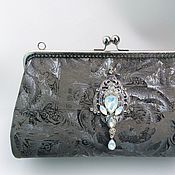 Сумки и аксессуары handmade. Livemaster - original item Evening handbag with clasp suede Venice Winter. Handmade.