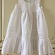 Linen sundress ' White tenderness' , Childrens Dress, Ivanovo,  Фото №1