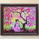 Picture of Sakura 'Melody of Eternal Spring' oil on canvas. Pictures. Multicolor Gallery. My Livemaster. Фото №5