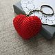 Key chain Heart bead. Key chain. SilkArt Tatyana. Online shopping on My Livemaster.  Фото №2