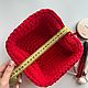 Заказать Косметичка вязаная из трикотажной пряжи с фермуаром. RORO BAGS. Ярмарка Мастеров. . Сумка с фермуаром Фото №3