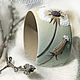 Wide bracelet made of polymer clay 'Gravity'. Bead bracelet. AleksPolymer. Online shopping on My Livemaster.  Фото №2