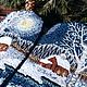 Варежки пуховые с вышивкой "В лунную ночь". Варежки. Яна Сайтте | Варежки с вышивкой. Ярмарка Мастеров.  Фото №5