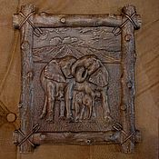 Картины и панно handmade. Livemaster - original item The Elephant family. Handmade.