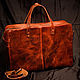 Bag made of thick leather. Classic Bag. Blekerman Handmade. My Livemaster. Фото №5