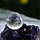 Transparent ball of natural rock crystal on a stand, Crystal ball, Moscow,  Фото №1