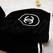 Аксессуары handmade. Livemaster - original item Black Italian stole made of Chanel fabric. Handmade.