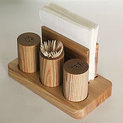Для дома и интерьера handmade. Livemaster - original item A set of salt shakers and napkin stands 